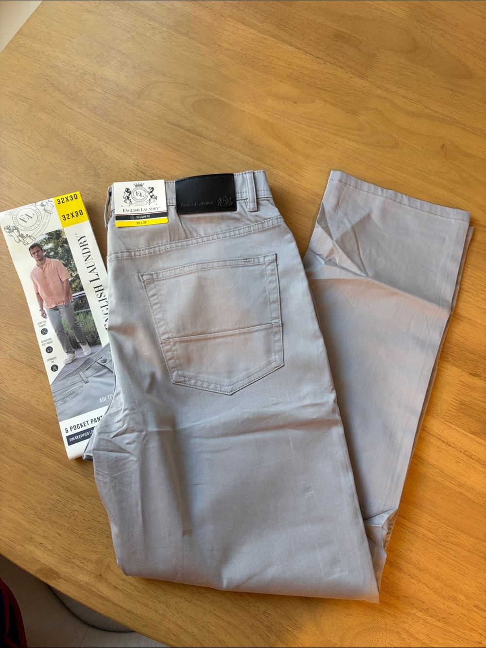 English Laundry Light Gray Slim Straight Men's Jeans 32x30